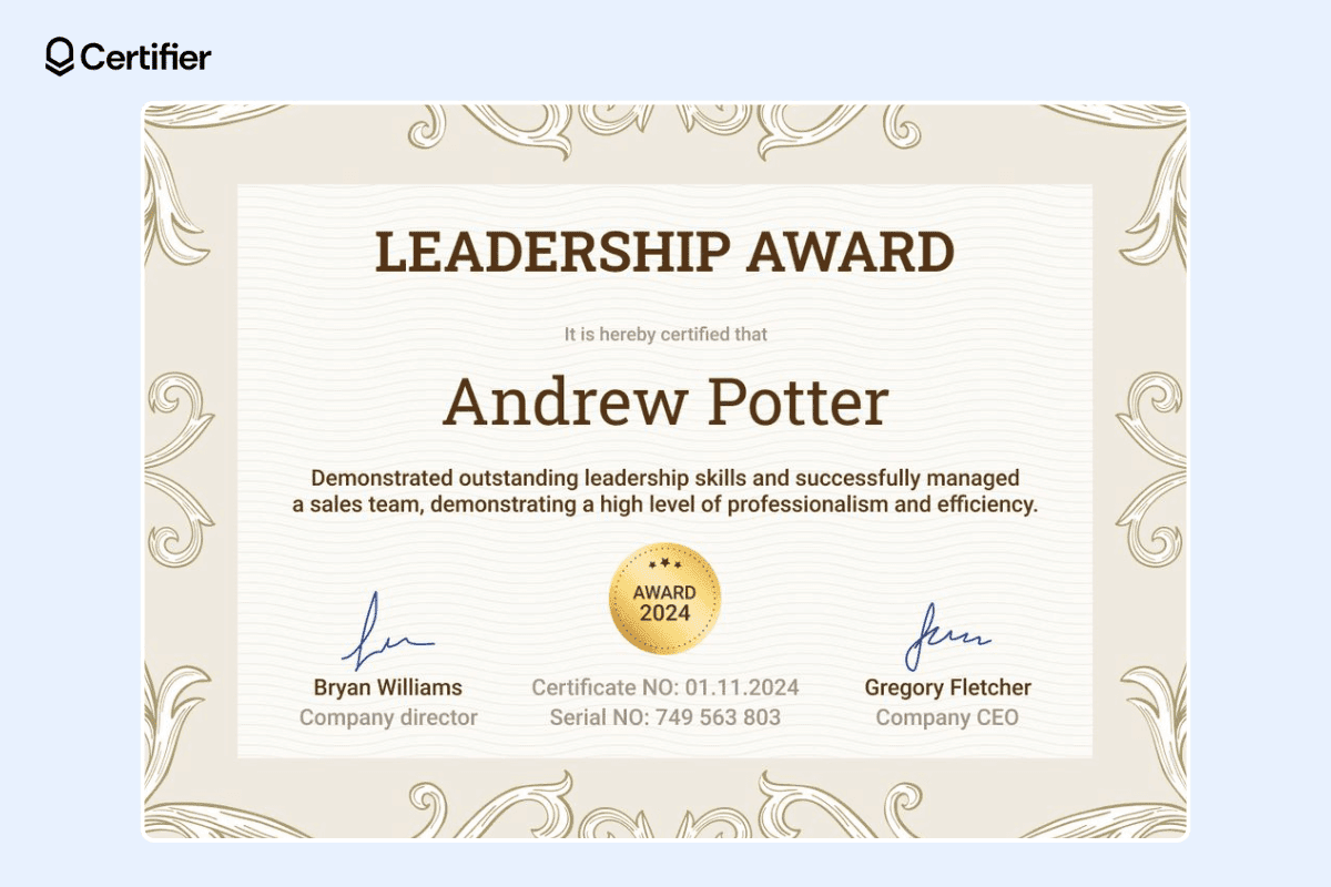 15-leadership-certificates-templates for Leadership Award Certificate Template Free 15 Leadership Certificates Templates for Leadership Award Certificate Template Free