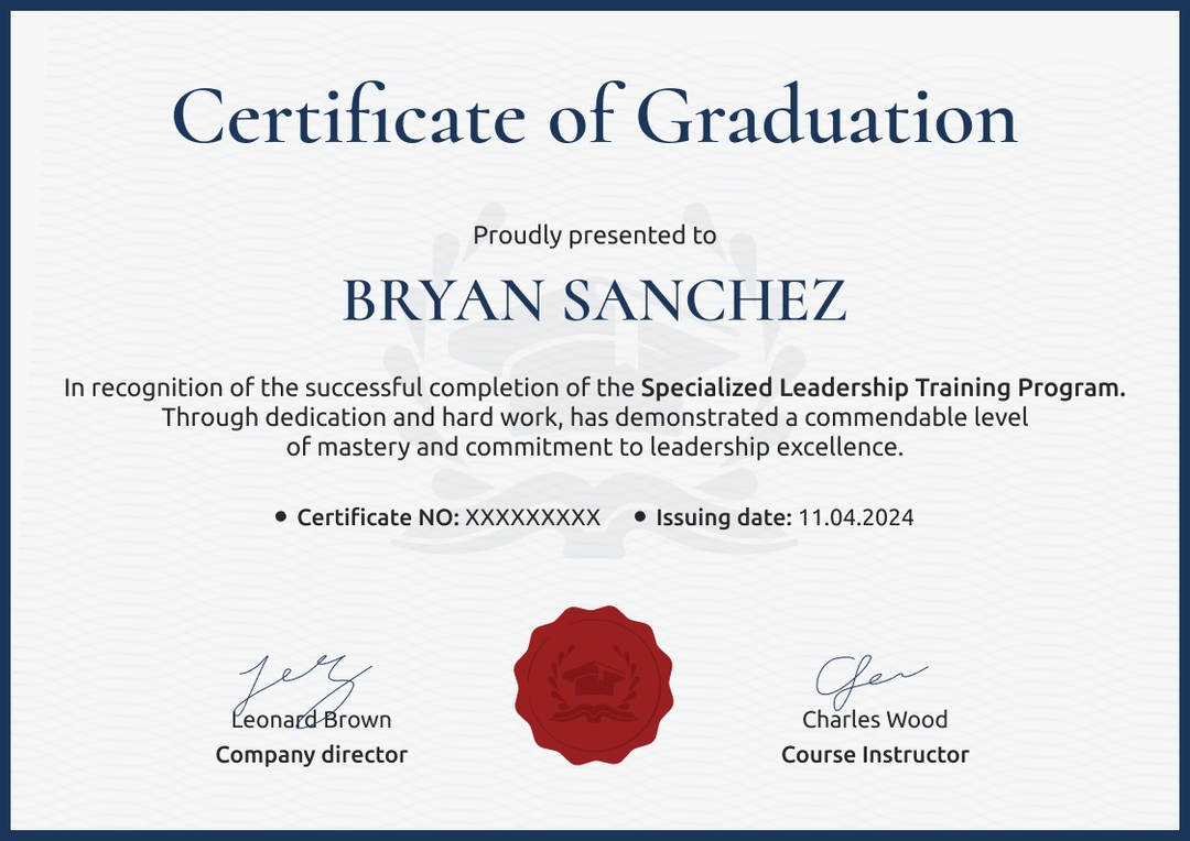 Graduation Certificate Templates - Free to Download - Certifier