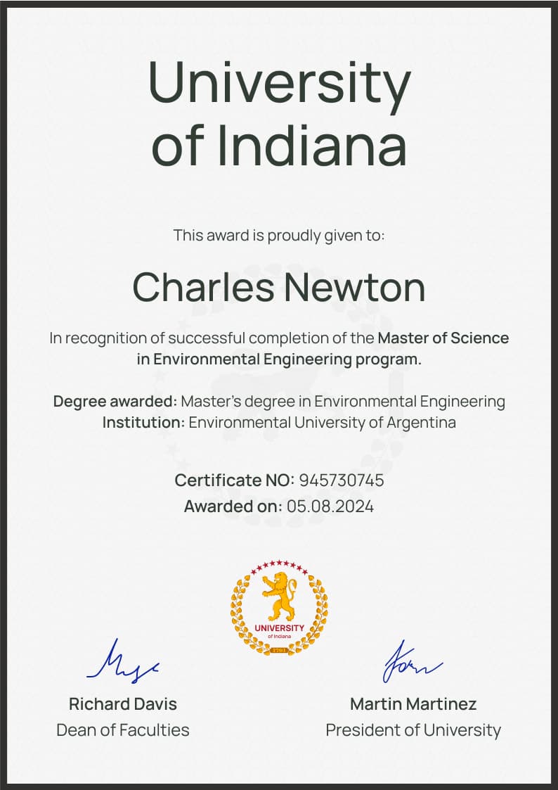 Universal professional graduation certificate template Universal professional graduation certificate template