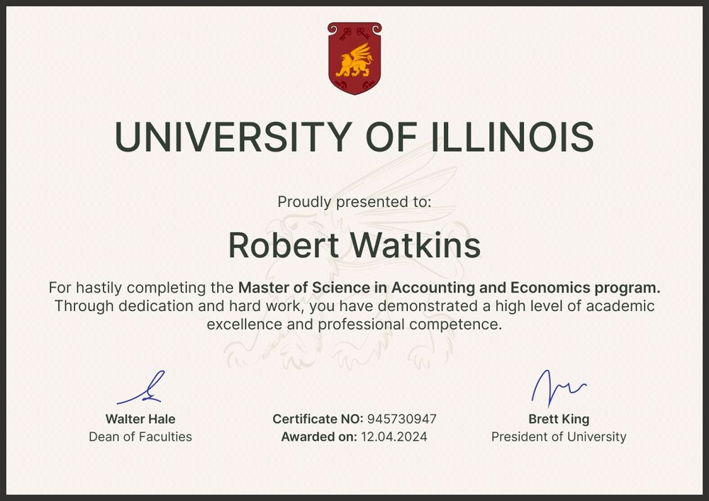 Traditional professional graduation certificate template landscape Traditional professional graduation certificate template landscape