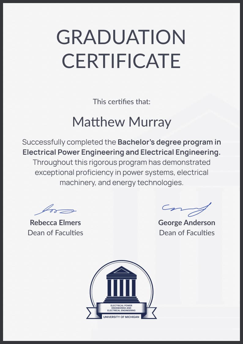 Subtle professional graduation certificate template Subtle professional graduation certificate template