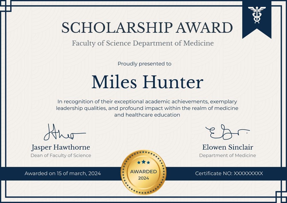 Remarkable and formal scholarship certificate template landscape Remarkable and formal scholarship certificate template landscape