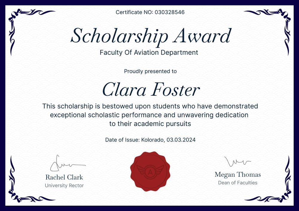Exquisite and formal scholarship certificate template landscape Exquisite and formal scholarship certificate template landscape