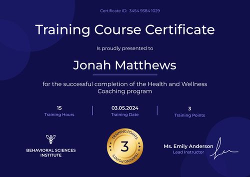 Majestic and professional course certificate template landscape Majestic and professional course certificate template landscape