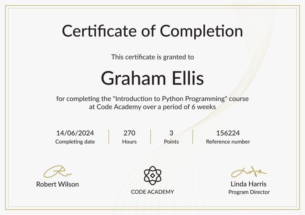 Elevated and simple course certificate template landscape Elevated and simple course certificate template landscape