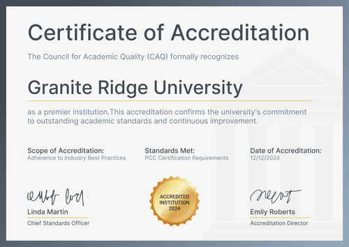 Clean and professional accreditation certificate template Clean and professional accreditation certificate template