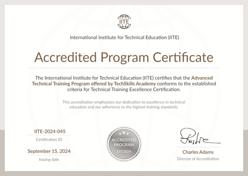 Subtle and formal accreditation certificate template Subtle and formal accreditation certificate template