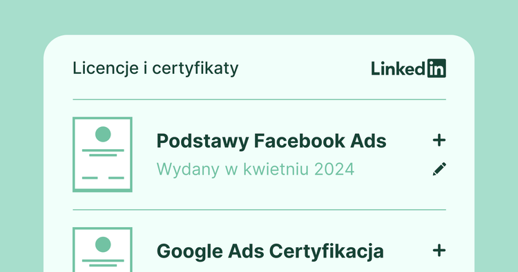 Jak dodać certyfikat na LinkedIn? cover image Jak dodać certyfikat na LinkedIn? cover image