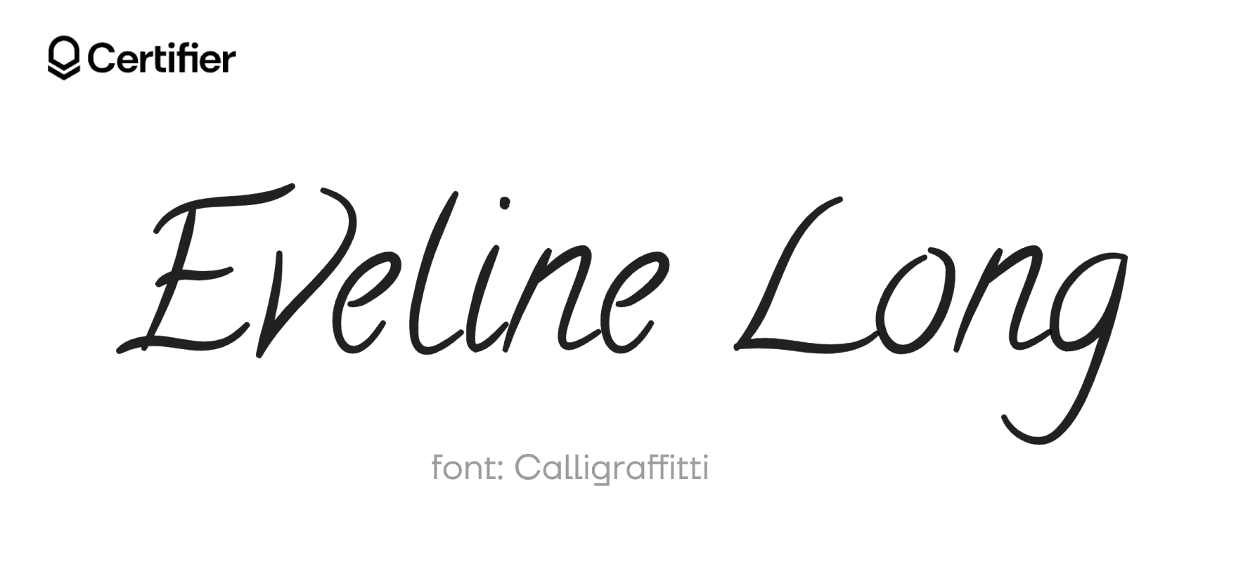 Stylized text using Calligraffitti, a popular Google Docs signature font. Stylized text using Calligraffitti, a popular Google Docs signature font.