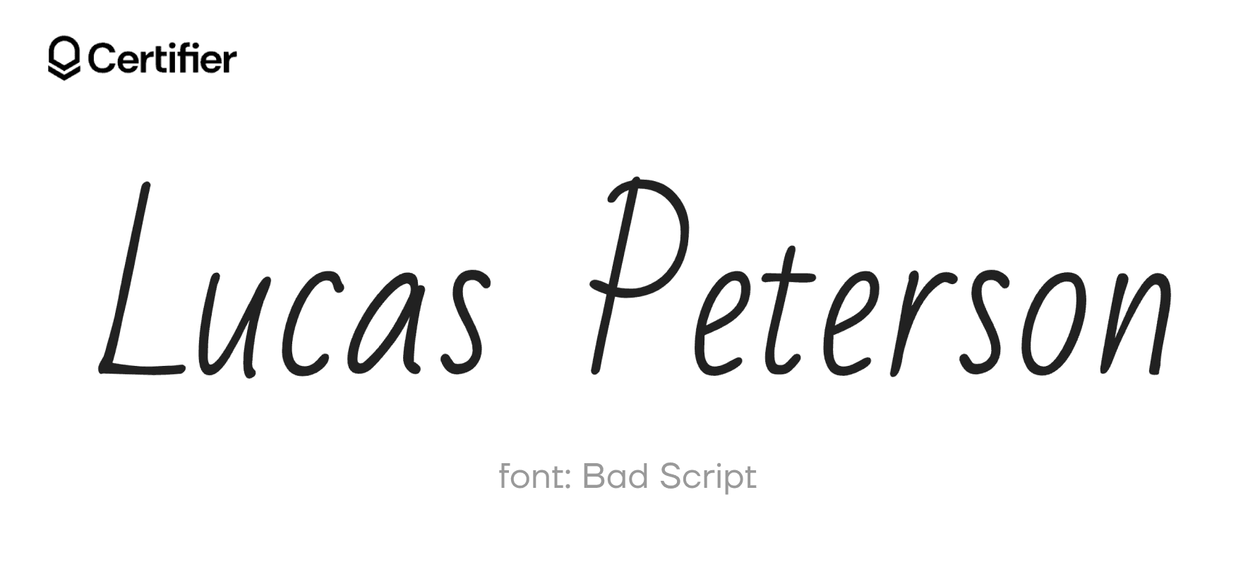 Bad Script messy handwriting font available in Google Docs, with rounded, casual strokes for a relaxed signature style. Bad Script messy handwriting font available in Google Docs, with rounded, casual strokes for a relaxed signature style.