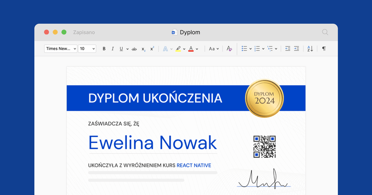 Jak zrobić dyplom w Wordzie? Najlepsze porady + darmowe materiały cover image Jak zrobić dyplom w Wordzie? Najlepsze porady + darmowe materiały cover image