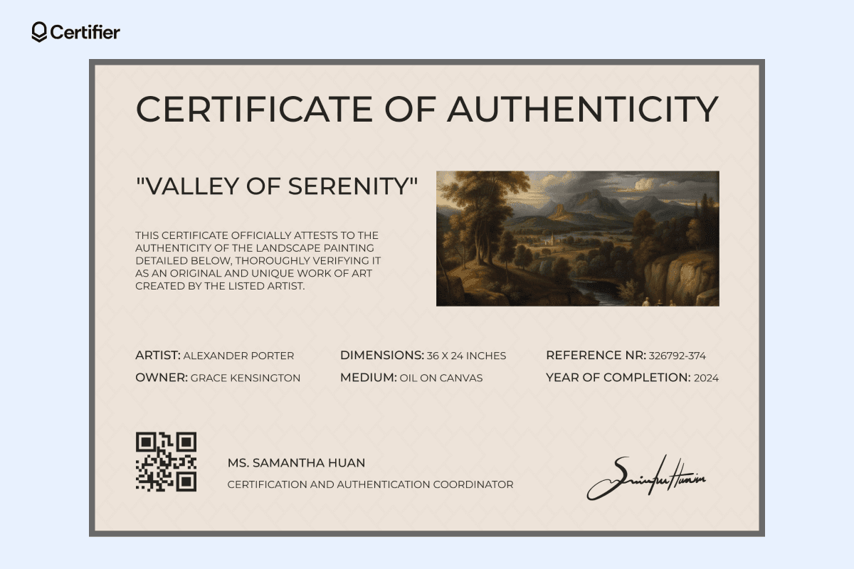 15 Authenticity Certificate Templates to Customize 15-authenticity-certificate-templates-to-customize