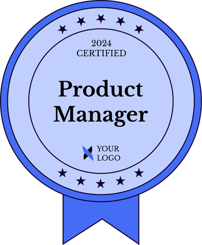 Download Free Modern & Neat Completion Badge Template Download Free Modern & Neat Completion Badge Template