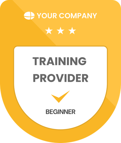 Download Free Simple & Bright Completion Badge Template Download Free Simple & Bright Completion Badge Template