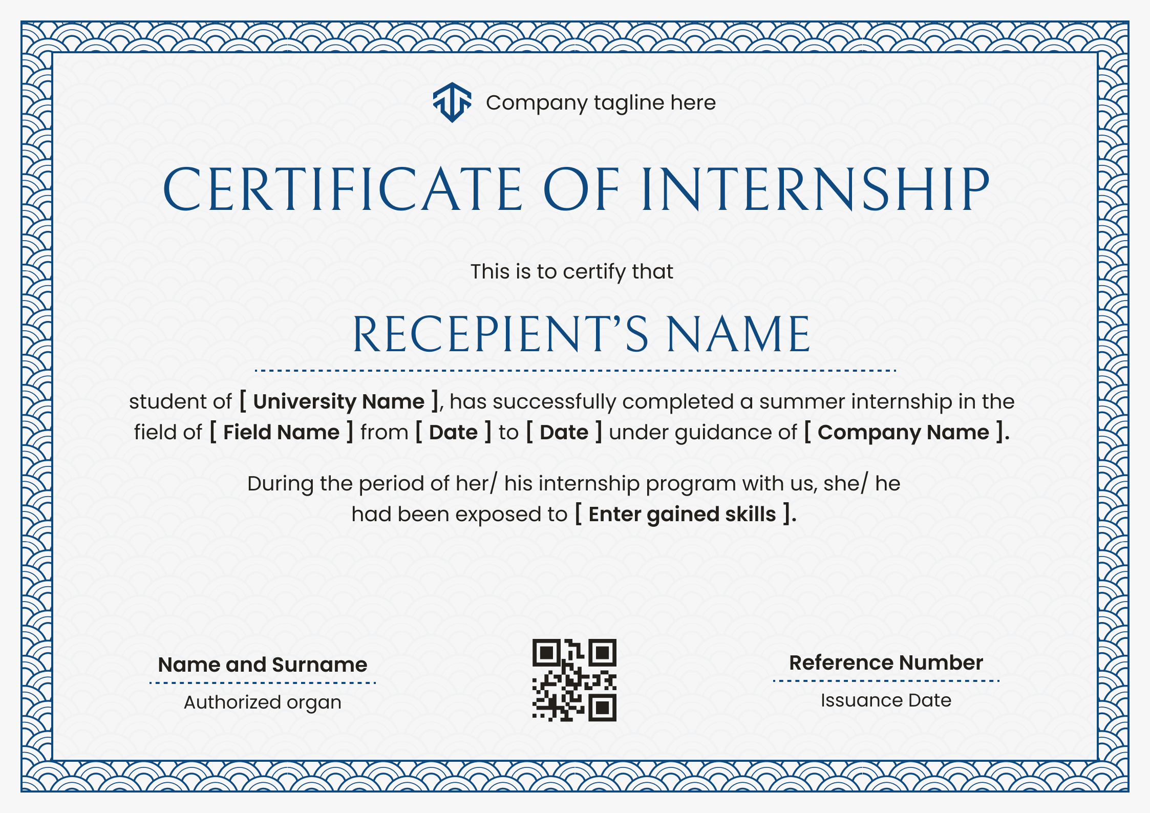 Internship Certificate Templates - Free to Customize & Download