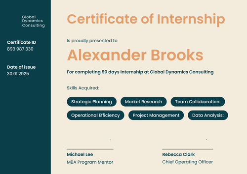 Download Stylish Modern Internship Certificate Template Free Landscape Download Stylish Modern Internship Certificate Template Free Landscape
