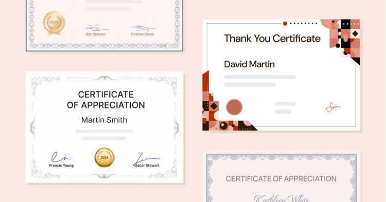 15 Thank You Certificate Templates to Customize cover image 15 Thank You Certificate Templates to Customize cover image