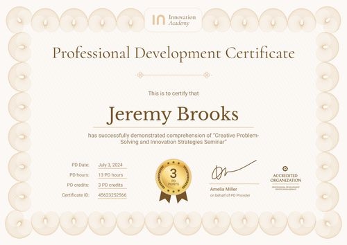 Free Professional Development Certificate Template - Download & Customize Landscape Free Professional Development Certificate Template - Download & Customize Landscape