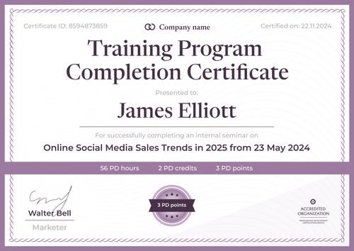 Free Professional Development Certificate Template - Edit & Download Landsecape Free Professional Development Certificate Template - Edit & Download Landsecape