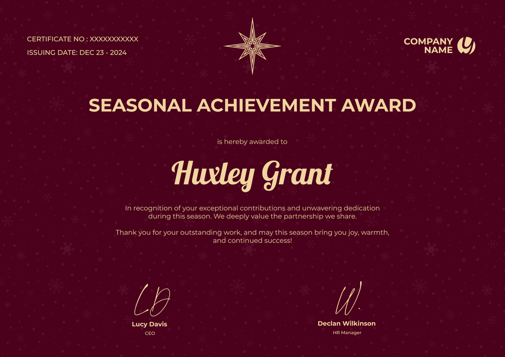 Free Simple Red Christmas Gift Certificate Template - Edit Online for Free Landscape Free Simple Red Christmas Gift Certificate Template - Edit Online for Free Landscape