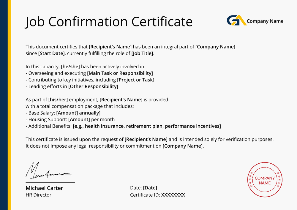 Free Crisp Certificate of Employment Template - Edit & Download Landscape Free Crisp Certificate of Employment Template - Edit & Download Landscape