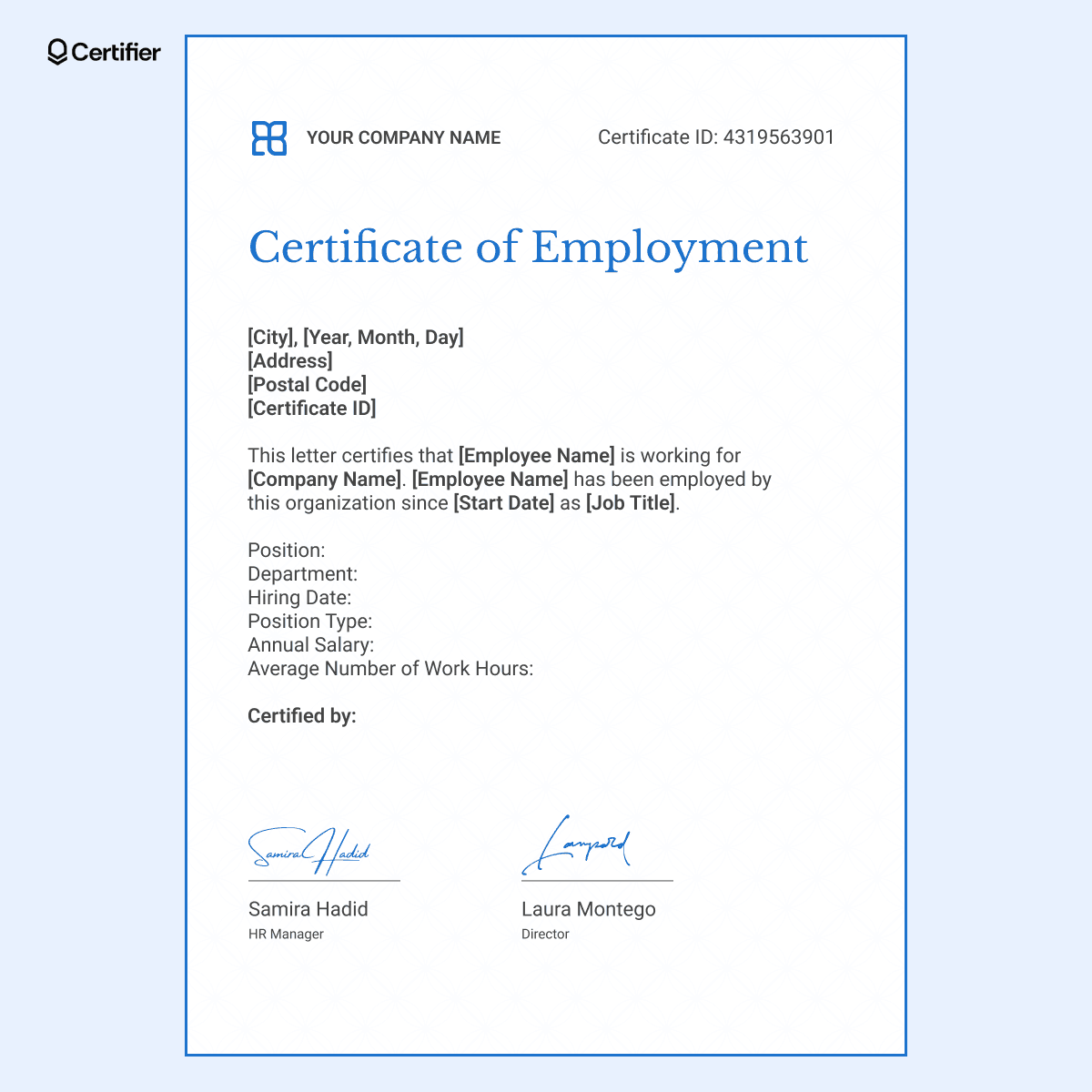 Sample Off Certification 15 Employment Certificate Templates to Get for Free