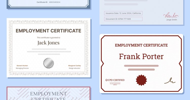 15 Employment Certificate Templates to Get for Free cover image 15 Employment Certificate Templates to Get for Free cover image