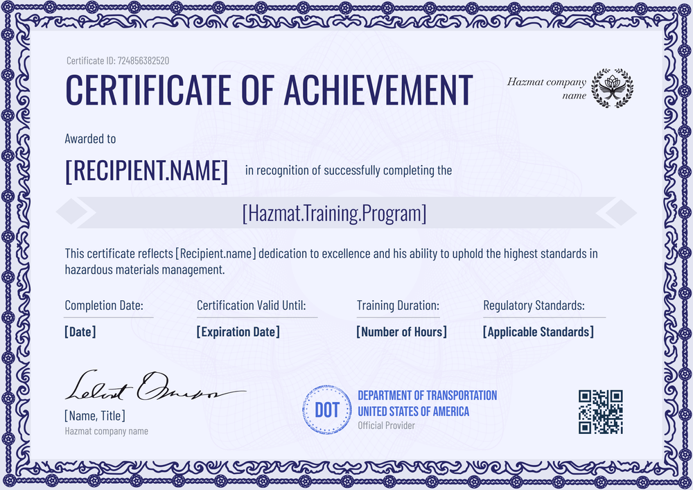 Versatile Purple Hazmat Certificate Template – Edit Online Landscape Versatile Purple Hazmat Certificate Template – Edit Online Landscape