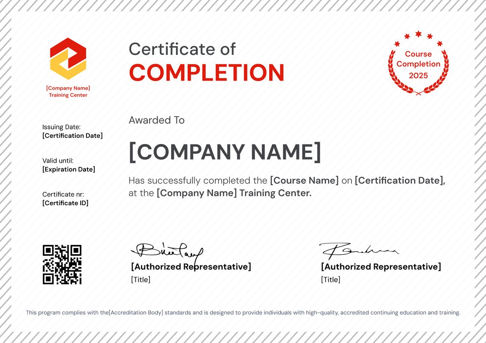 Stable and Professional Fire Safety Training Certificate Template – Edit Now Landscape Stable and Professional Fire Safety Training Certificate Template – Edit Now Landscape