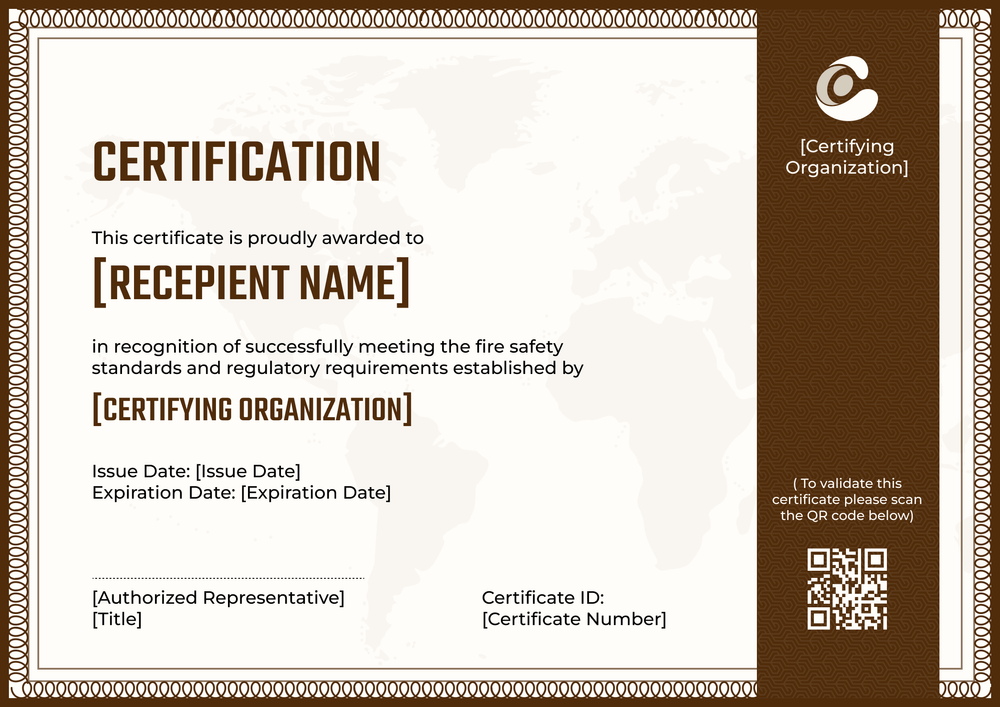 Compliant Fire Safety Training Certificate Template – Edit Online for Free Landscape Compliant Fire Safety Training Certificate Template – Edit Online for Free Landscape