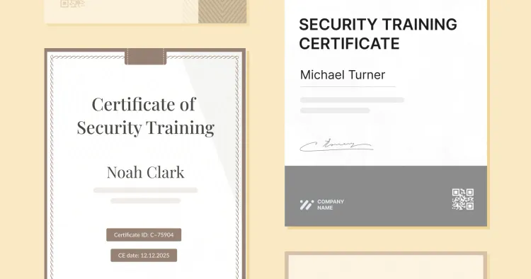 15 Free Security Training Certificate Templates cover image 15 Free Security Training Certificate Templates cover image