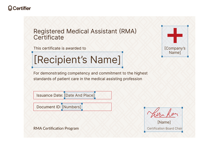 15 Free & Printable Medical Assistant Certificate Templates