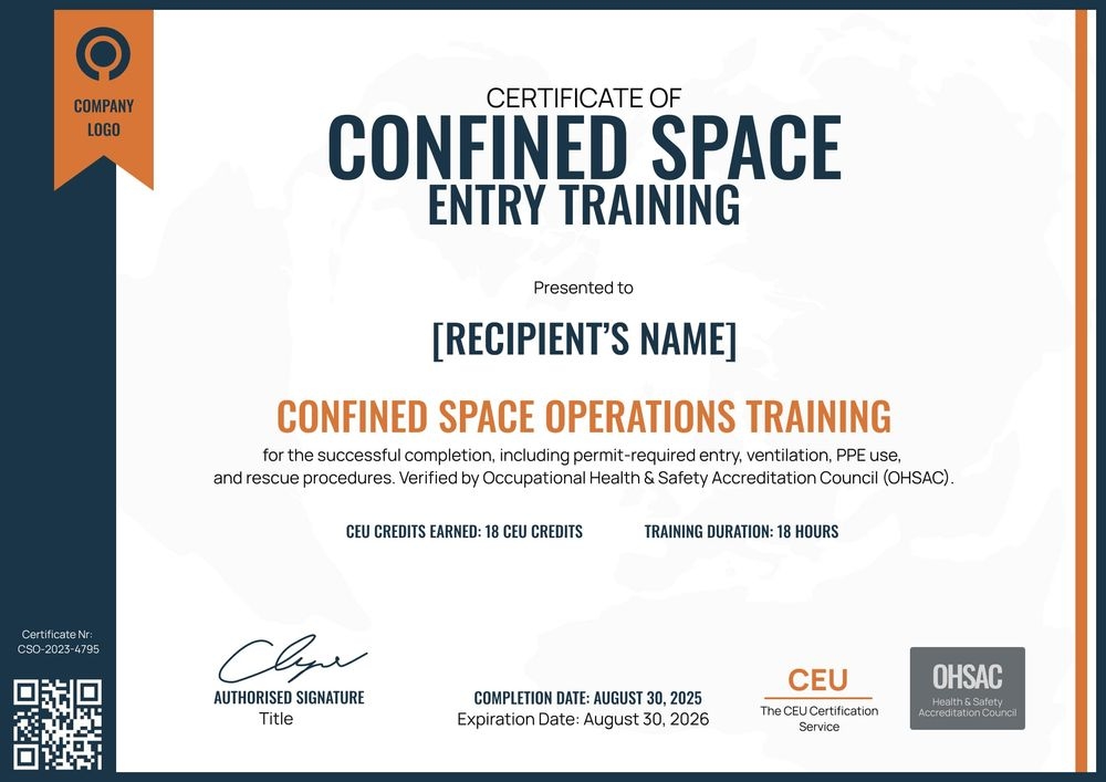 Essential Confined Space Training Certificate Template – Customize Online Landscape Essential Confined Space Training Certificate Template – Customize Online Landscape