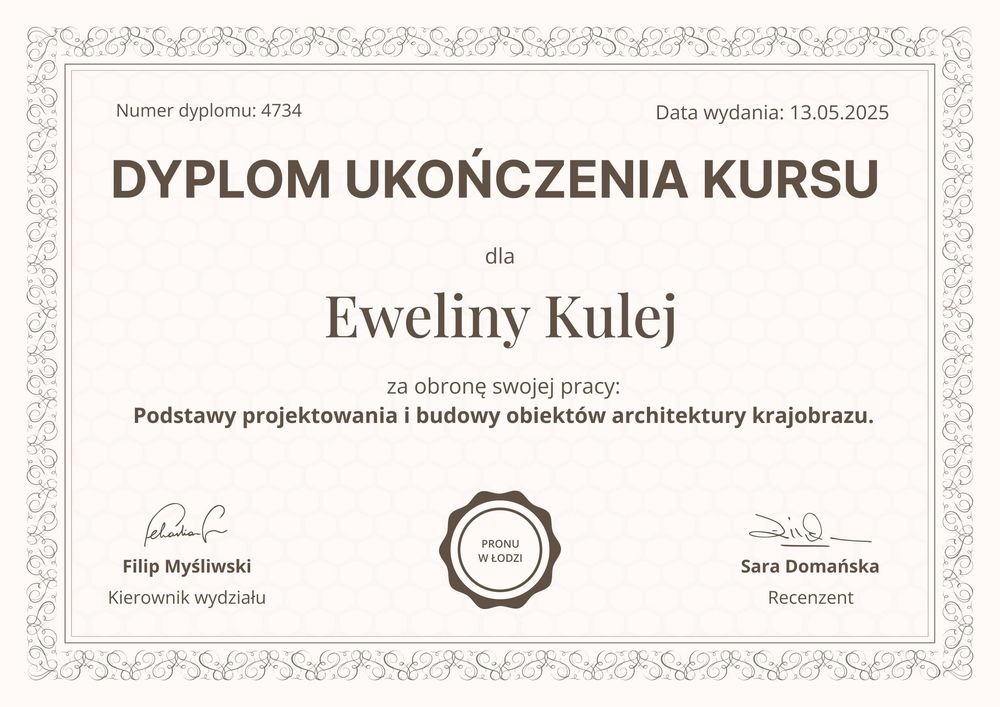 Ozdobny dyplom do edycji – pozioma Ozdobny dyplom do edycji – pozioma