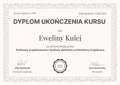 Ozdobny dyplom do edycji – pozioma Ozdobny dyplom do edycji – pozioma