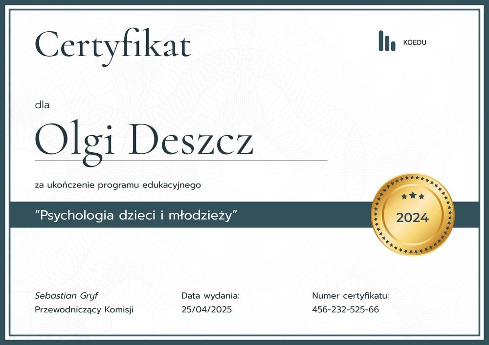 Korporacyjny dyplom do druku – pozioma Korporacyjny dyplom do druku – pozioma