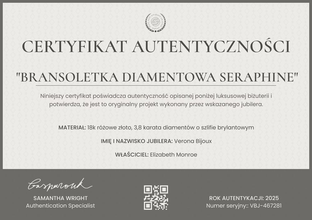 Darmowy edytowalny certyfikat autentyczności obrazu szablon do personalizacji - pozioma Darmowy edytowalny certyfikat autentyczności obrazu szablon do personalizacji - pozioma
