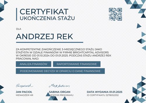 Darmowe zaświadczenie o odbyciu stażu wzór – pozioma Darmowe zaświadczenie o odbyciu stażu wzór – pozioma