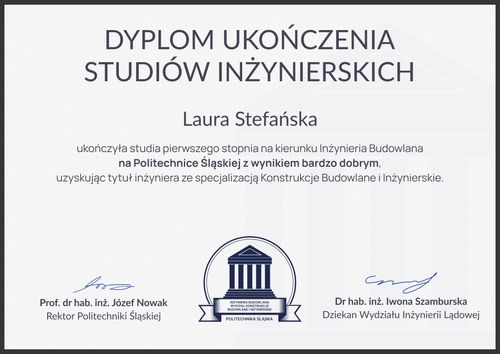 Dyplom ukończenia studiów wzór – pozioma Dyplom ukończenia studiów wzór – pozioma