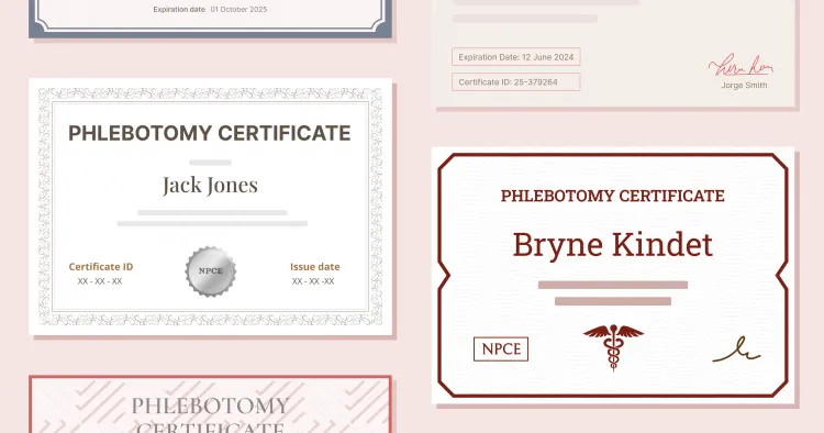 Phlebotomy Certificate Templates: Free and Customizable cover image Phlebotomy Certificate Templates: Free and Customizable cover image