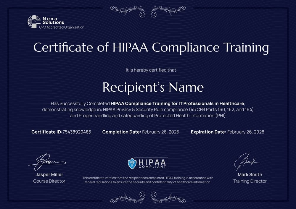 HIPAA Training Certificate Template for IT Professionals - Edit Online Landscape-min.jpg HIPAA Training Certificate Template for IT Professionals - Edit Online Landscape-min.jpg