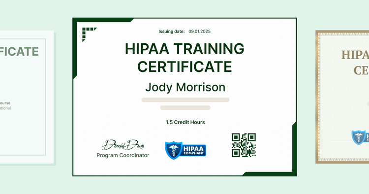 15 HIPAA Training Certificate Templates to Print cover image 15 HIPAA Training Certificate Templates to Print cover image