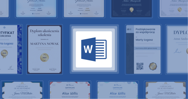 Darmowe dyplomy do edycji Word: 48 szablonów dyplomów cover image Darmowe dyplomy do edycji Word: 48 szablonów dyplomów cover image