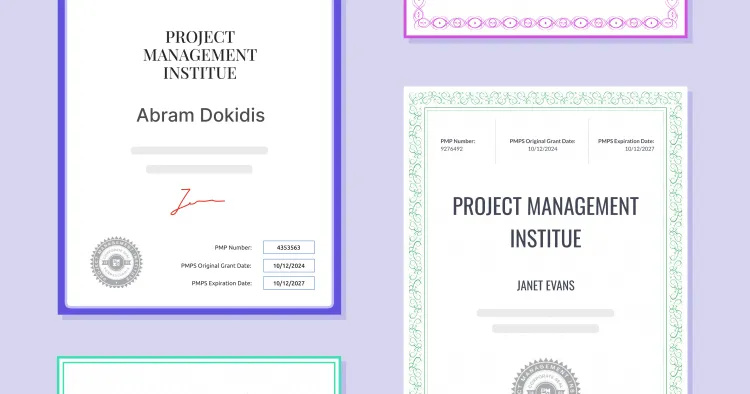 15 PMP Certificate Samples: Expert Tips & Design Inspiration to Customize cover image 15 PMP Certificate Samples: Expert Tips & Design Inspiration to Customize cover image