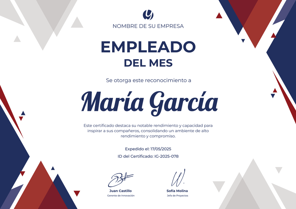 Empleado del mes plantilla profesional y refinada – Horizontal Empleado del mes plantilla profesional y refinada – Horizontal