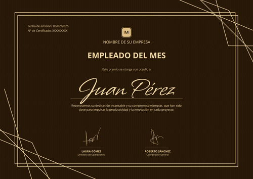 Empleado del mes plantilla clásica y profesional – Horizontal Empleado del mes plantilla clásica y profesional – Horizontal