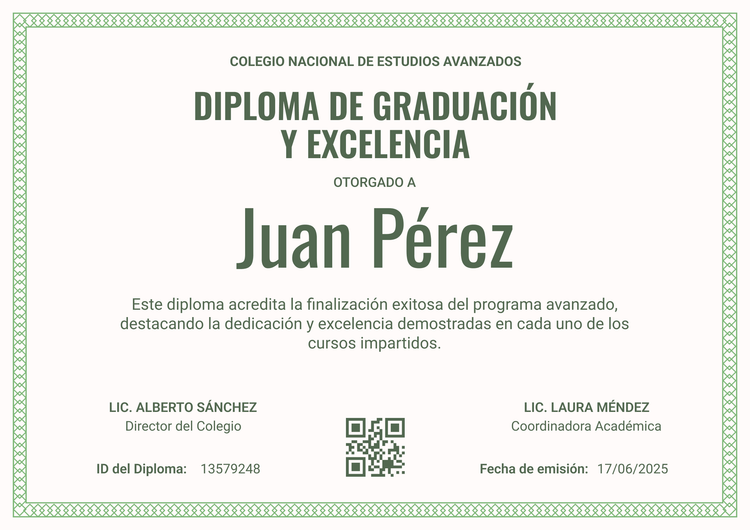 Plantilla diploma formal y enmarcada Plantilla diploma formal y enmarcada