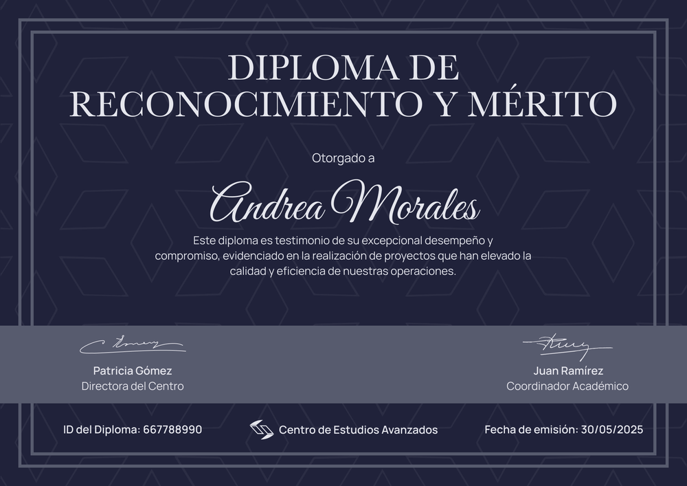 Plantilla de reconocimientos premium y profesional – Horizontal Plantilla de reconocimientos premium y profesional – Horizontal