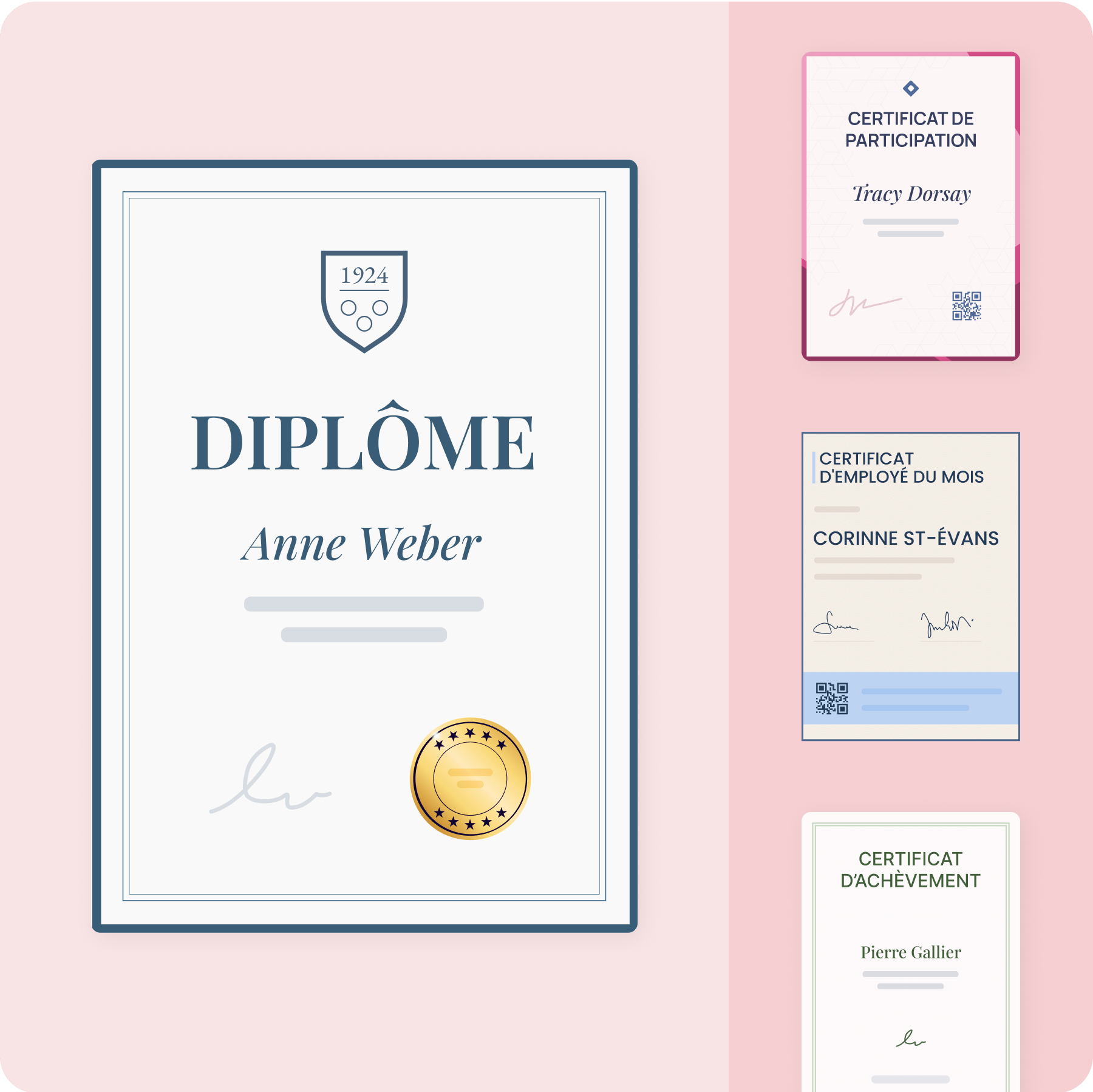 Créez des certificats Créez des certificats