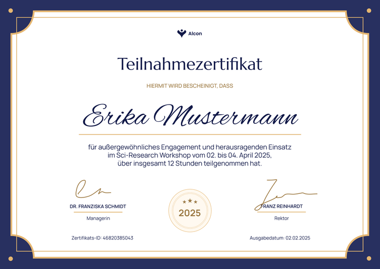 Formelle traditionsbewusste Teilnahmebescheinigung Vorlage Formelle traditionsbewusste Teilnahmebescheinigung Vorlage